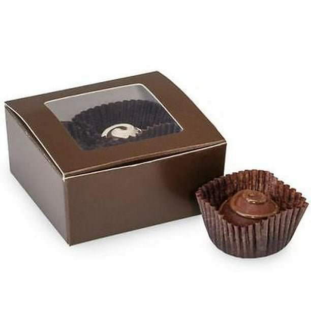 Truffle Shaped on 3" Plates Set of 3 Chocolate Scented Candles 